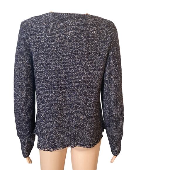 Eileen Fisher Fringe Hem Sweater Womens Small Wool Yarn Blend - Picture 11 of 12